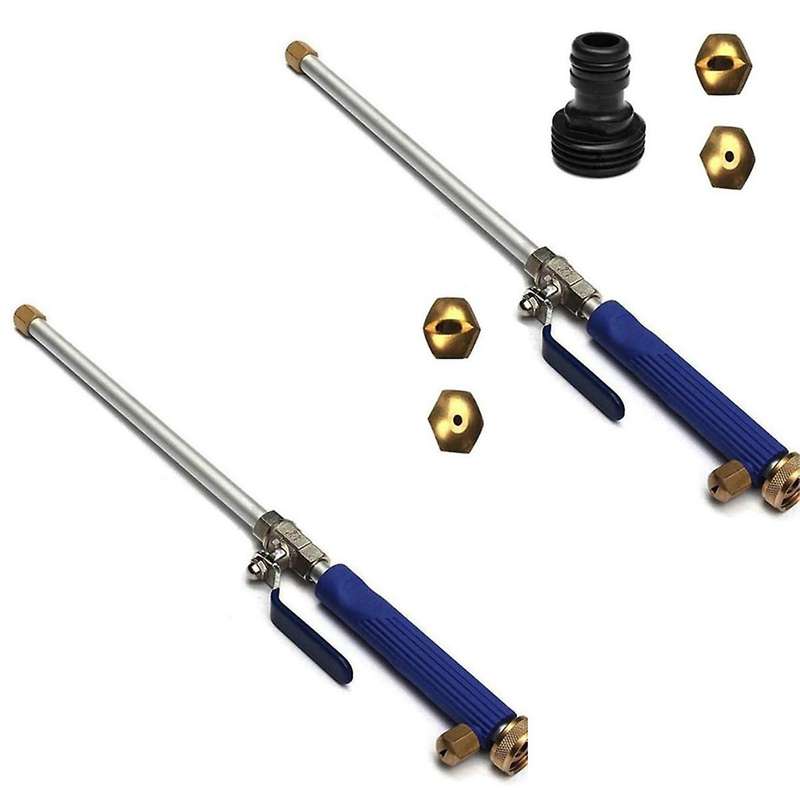 Blue High Pressure Washing Car Wash Water Garden Water Detachable Adjustable Water Flow Long Water