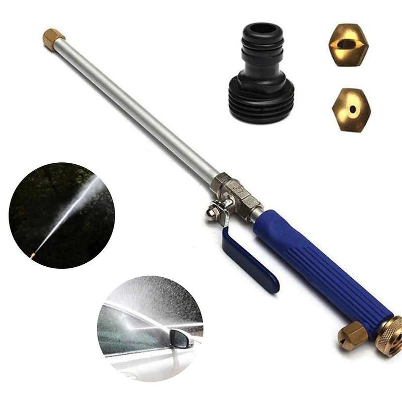 Blue High Pressure Washing Car Wash Water Garden Water Detachable Adjustable Water Flow Long Water