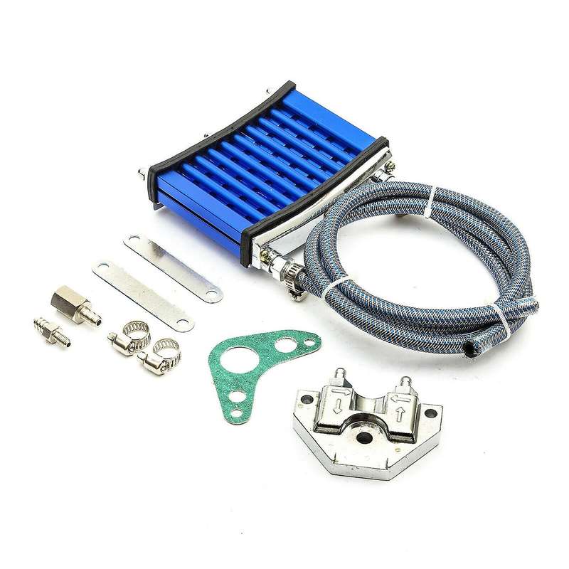 Blue Pit Dirt Bike / Motorcycle Oil Radiator DIY Kit Change for 110Cc 125Cc 140Cc 150Cc ATV Oil Cool