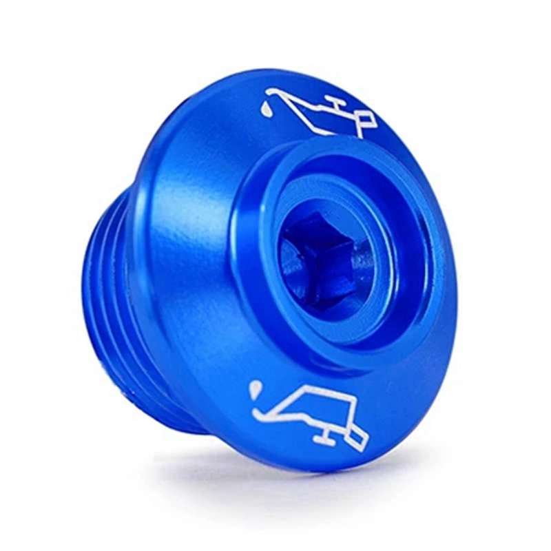 Blue Motorcycle Engine Oil Filler Plug Cover Engine Cover Oil Screw Oil Inlet Cover Screw for