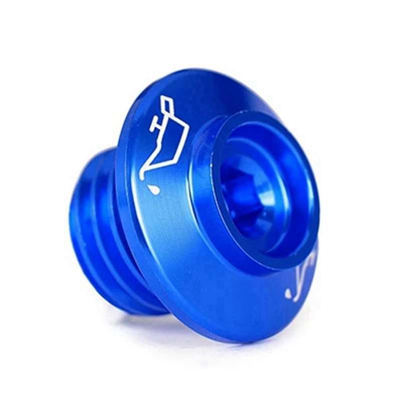 Blue Motorcycle Engine Oil Filler Plug Cover Engine Cover Oil Screw Oil Inlet Cover Screw for