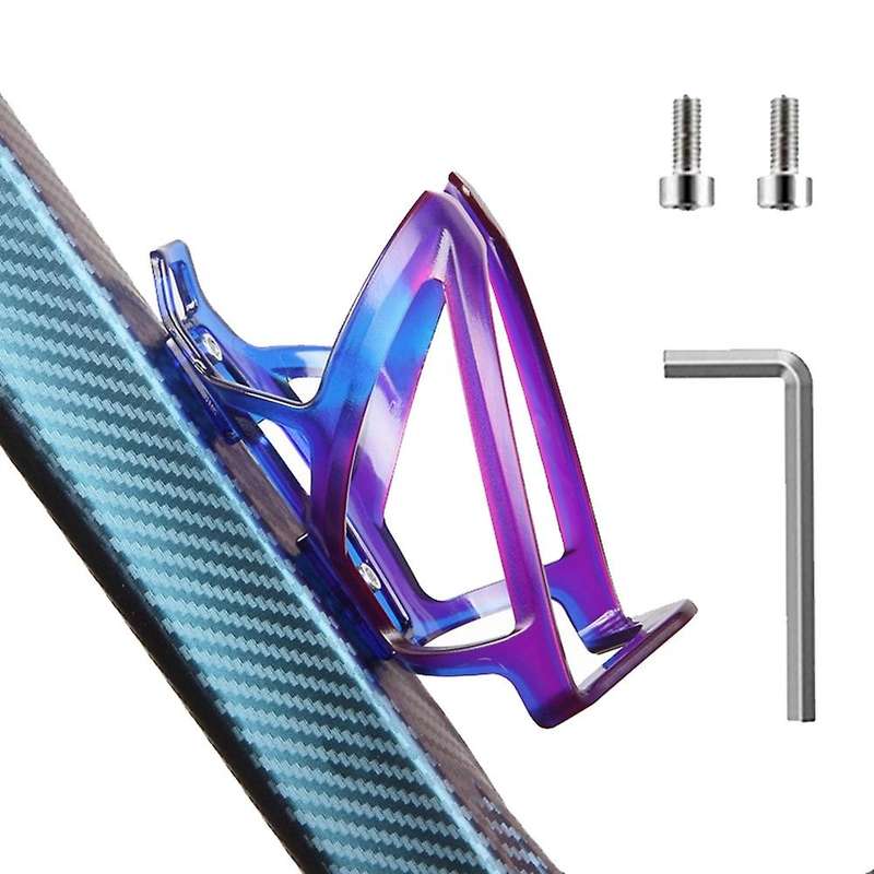 Blue+Purple Bicycle Gradient Water Bottle Holder, Two-Color PC Cycling Accessories