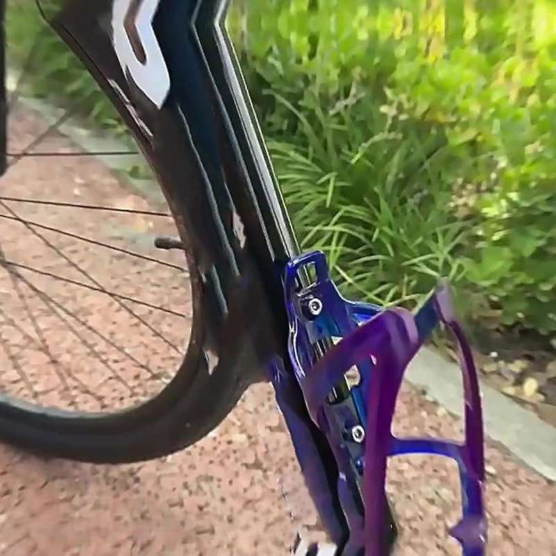 Blue+Purple Bicycle Gradient Water Bottle Holder, Two-Color PC Cycling Accessories