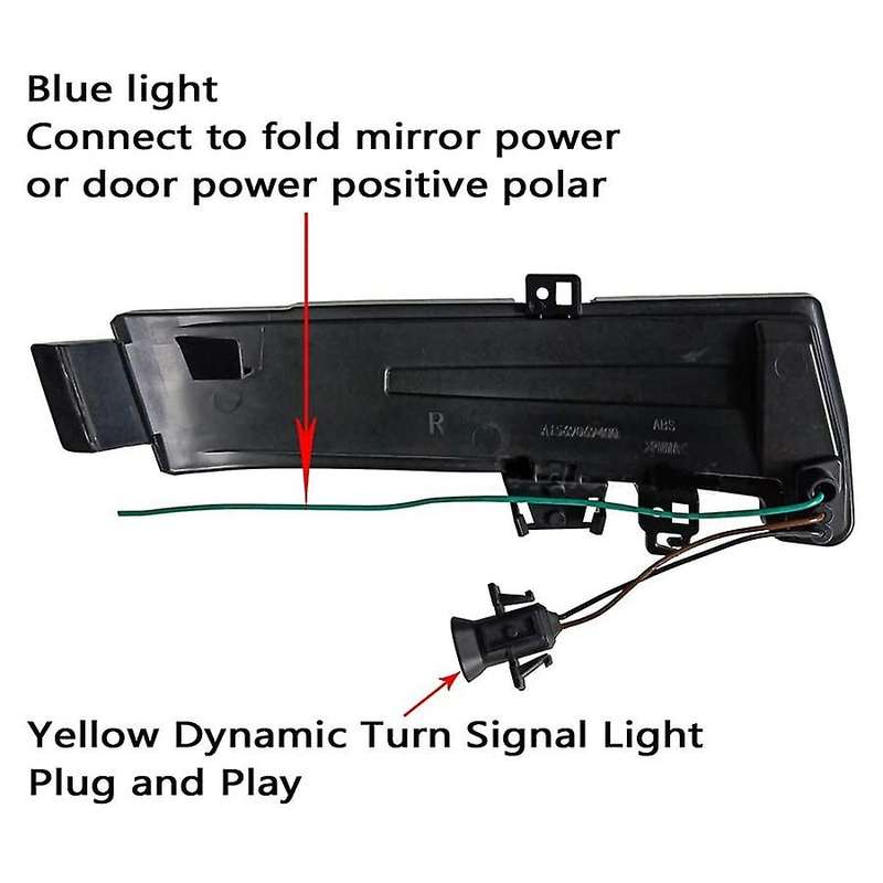 Blue Turn Signal Indicator Dynamic Blinker for - C117 2014-2019 CLA250 CLA45 W221 W212 W204 W176 W24