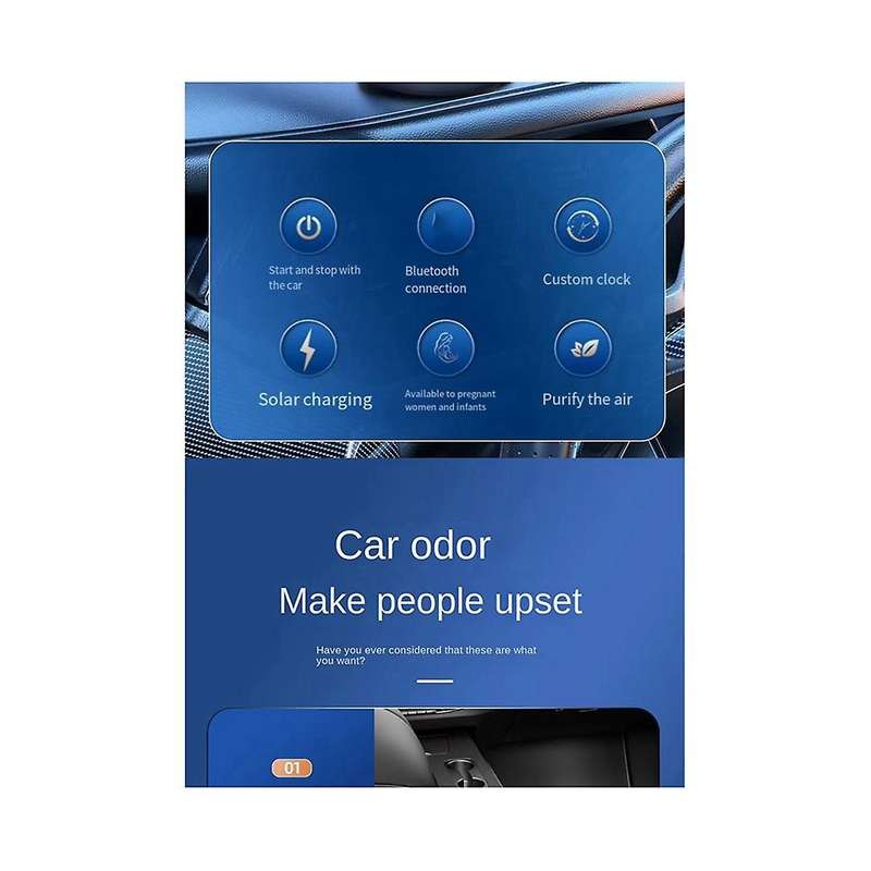 Bluetooth Car Aromatherapy Spray Smart Car with Long-lasting Nano Aromatherapy Air Freshener Car Int