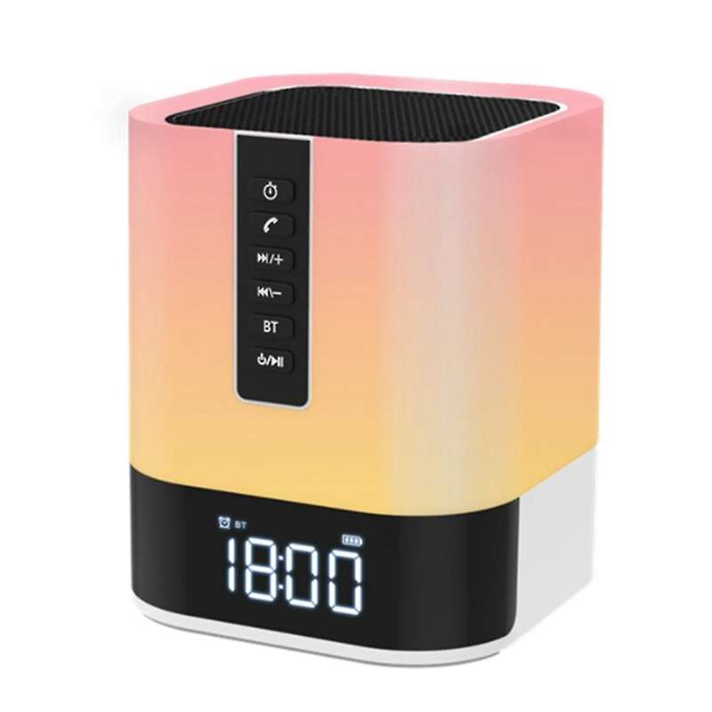 Bluetooth Speaker Night Light,Portable Speaker Dimmable Touch Bedside Lamp Multicolor Table Lamp Sma