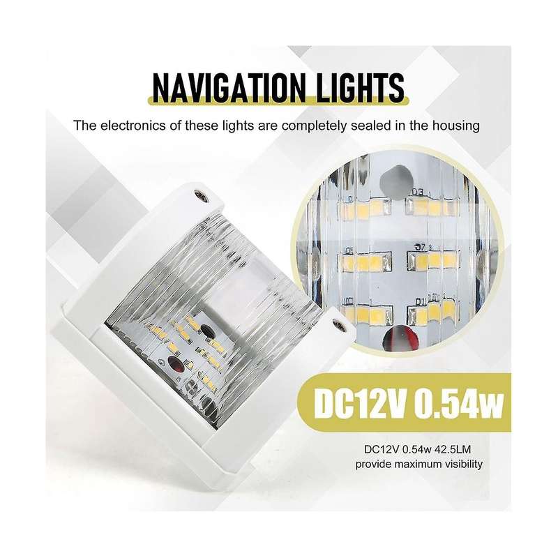 Boat 12V Light Navigation Lights LED Boat Light Sailing Lamp Waterproof Navigation Light Yacht Boat