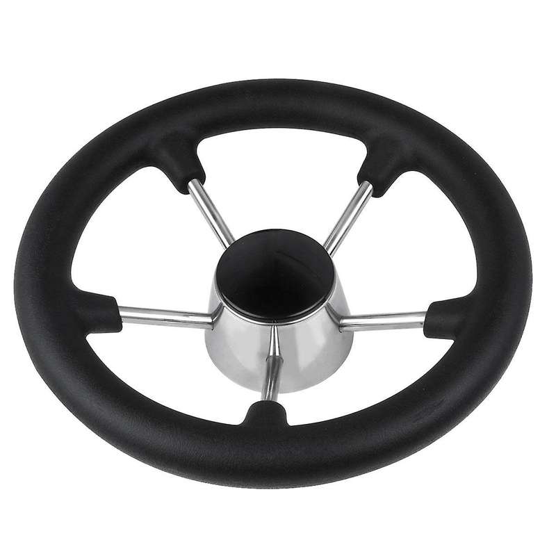 Boat Accessories Marine 11 Inch Stainless Steel 5 Spoke Steering Wheel Heavy Duty Marine Boat Marin