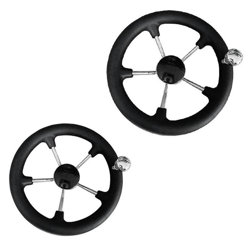 Boat Accessories Marine 11 Inch Stainless Steel 5 Spoke Steering Wheel Heavy Duty Marine Boat Marin