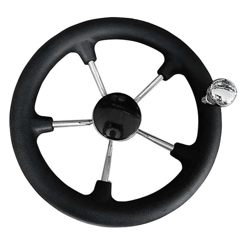 Boat Accessories Marine 11 Inch Stainless Steel 5 Spoke Steering Wheel Heavy Duty Marine Boat Marin