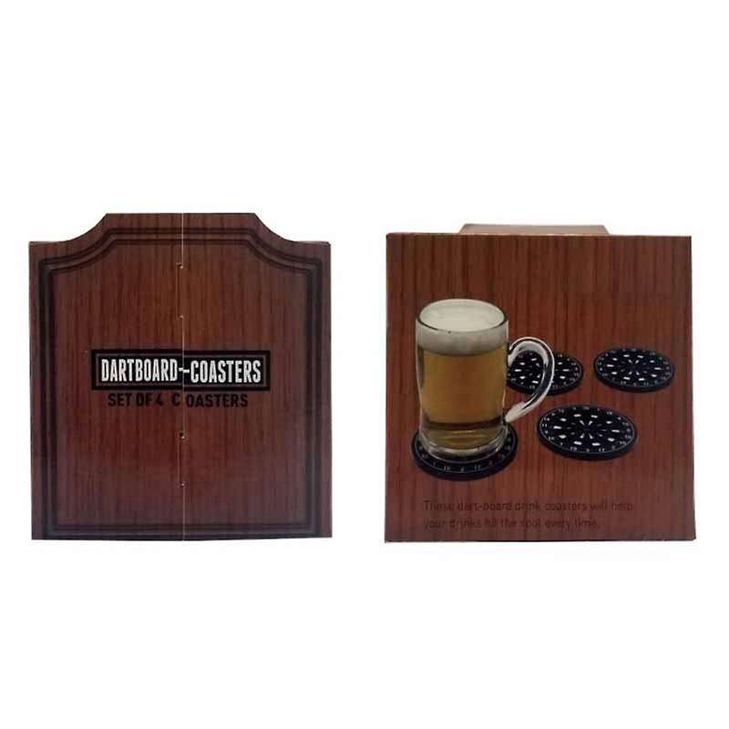 -Board Drink Coasters Unique 4 Set for Home Kitchen Office Wedding Party, Funny Cool Non- Beer Mat