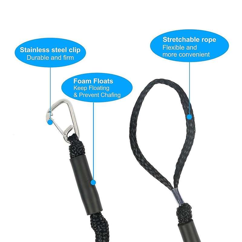 Boat Bungee Dock Lines Marine Mooring Rope for Motor Kayak Anchor Rope Cord Dockline Boats Kayak Ac