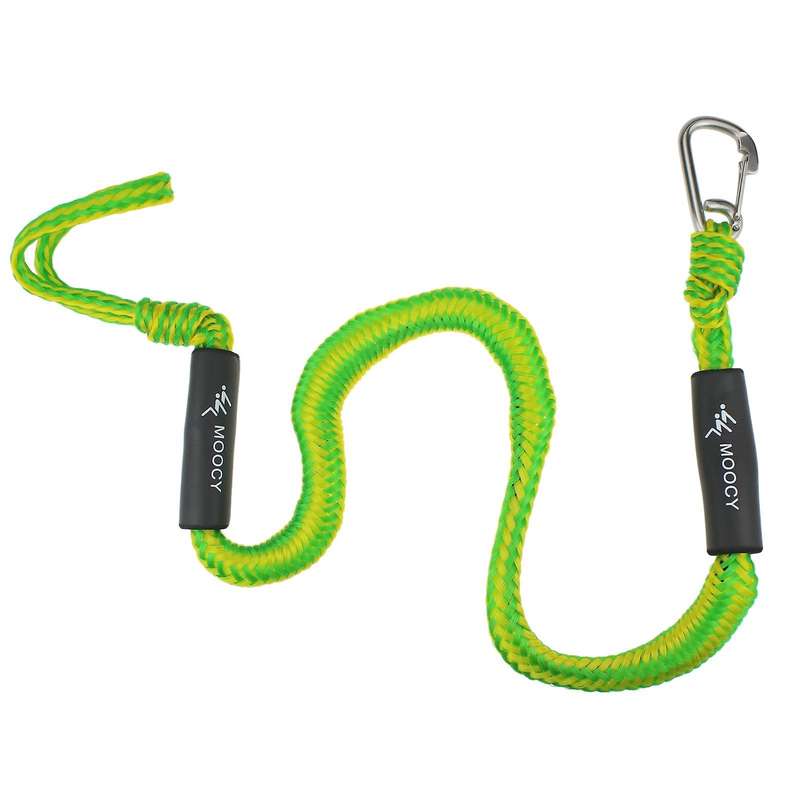 Boat Bungee Dock Line with Hook Bungee Cords Docking Rope Mooring Rope for Boats Pontoon Jet Ski Wav