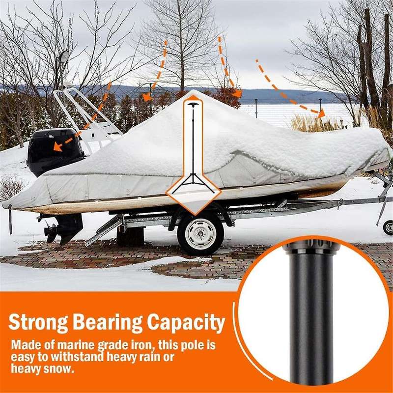 Boat Cover Support Pole,Alloy Support Pole Telescoping Support System,for Jon Boat Pontoon Boat for