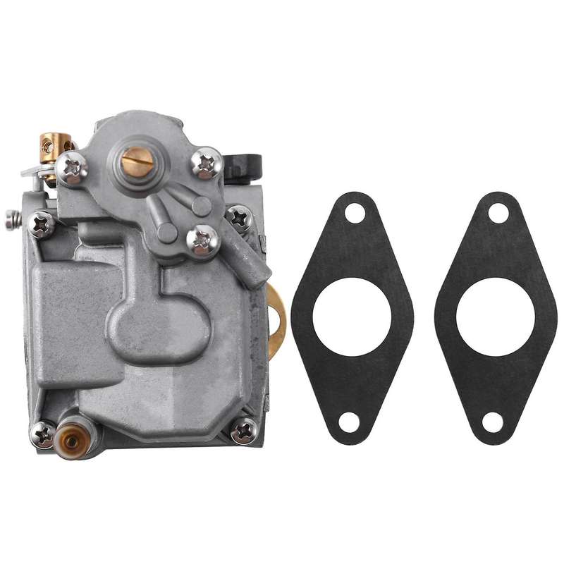 Boat Engine 66M-14301-12 Carburetor Assy and Gaskets (2 Pcs) for 4-Stroke 15Hp F15 Electric Start Ou