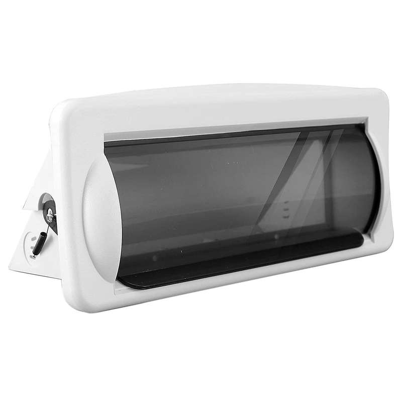 Boat Flush Mount Stereo Cover Marine Deck Cover Housing Waterproof Radio Splash Guard for RV Caravan