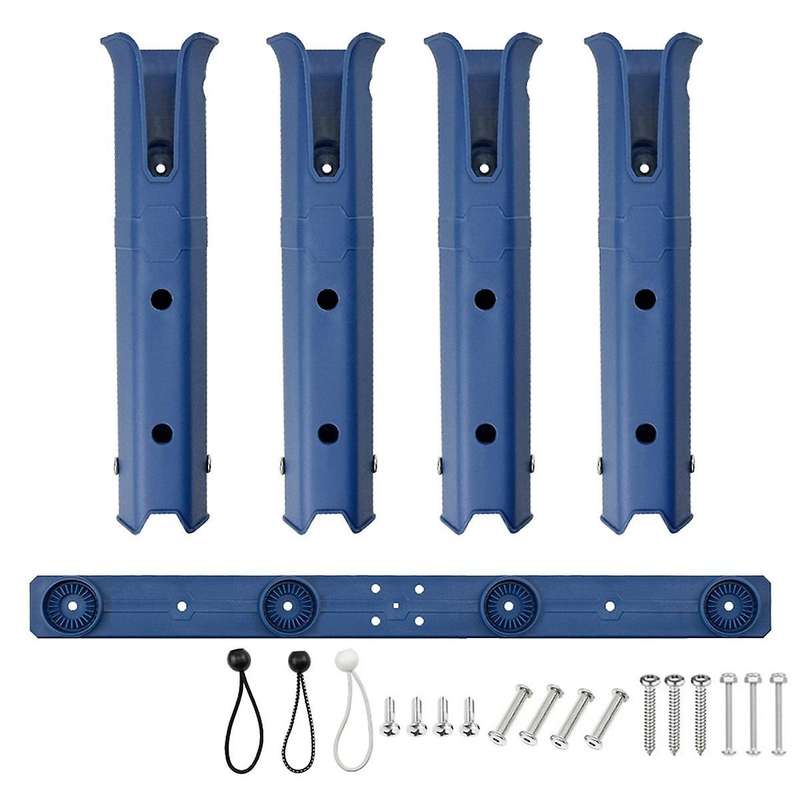 Boat Fishing Rod Rack Holder Portable Spinning Pole Tube Mount Bracket Socket Rack Accessories Blue