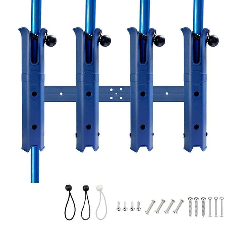 Boat Fishing Rod Rack Holder Portable Spinning Pole Tube Mount Bracket Socket Rack Accessories Blue