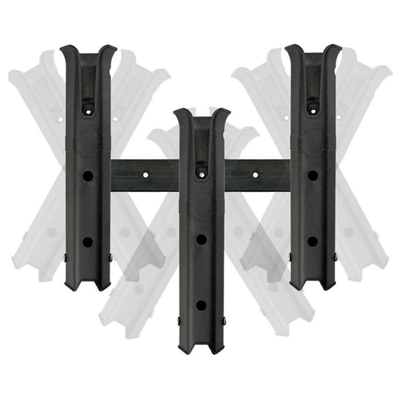 Boat Fishing Rod Rack Holder Portable Spinning Pole Tube Mount Bracket Socket Rack Accessories Black