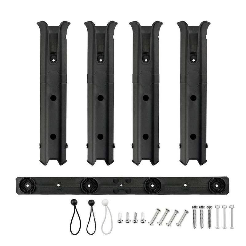 Boat Fishing Rod Rack Holder Portable Spinning Pole Tube Mount Bracket Socket Rack Accessories Black