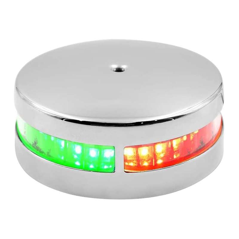 Boat Light Bi-Color Bow Light LED Navigation Lights Red & Green Stainless Steel for Marine Boat Pont