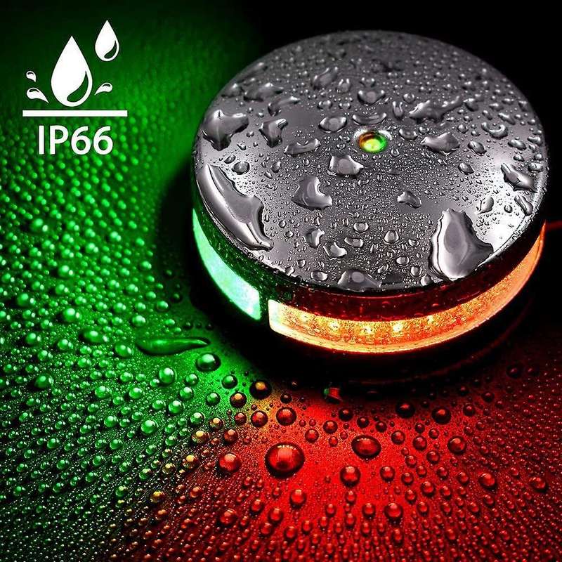 Boat Light Bi-Color Bow Light LED Navigation Lights Red & Green Stainless Steel for Marine Boat Pont