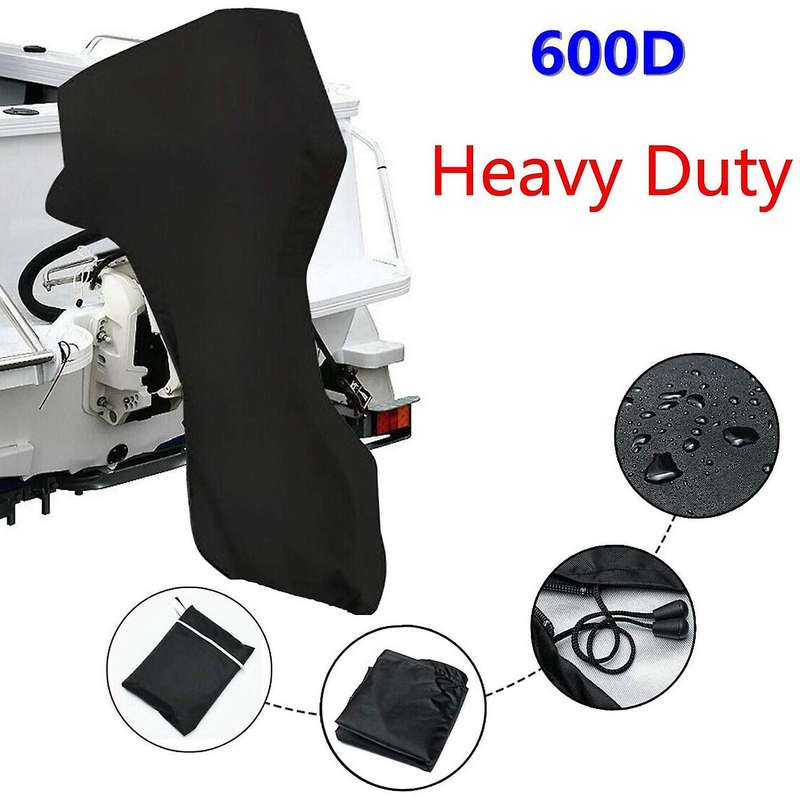 Boat Motor Covers 100-150HP Full Outboard Motor Cover Heavy Duty Waterproof Outboard Engine for Merc