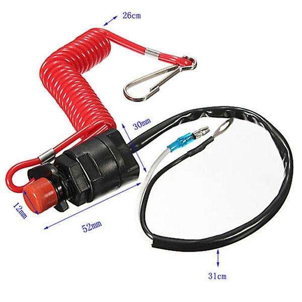 Boat Motor Emergency Kill Stop Switch for Yamaha /tohatsu Outboard Stop Kill Switch Cut Off Switche