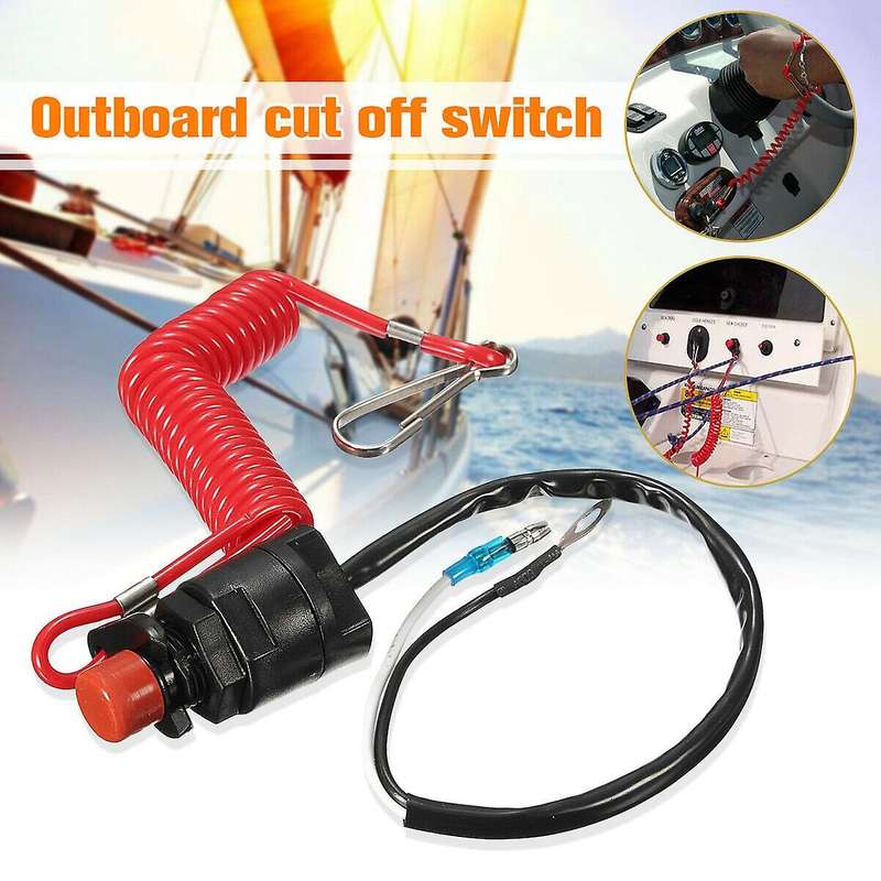 Boat Motor Emergency Kill Stop Switch for Yamaha /tohatsu Outboard Stop Kill Switch Cut Off Switche