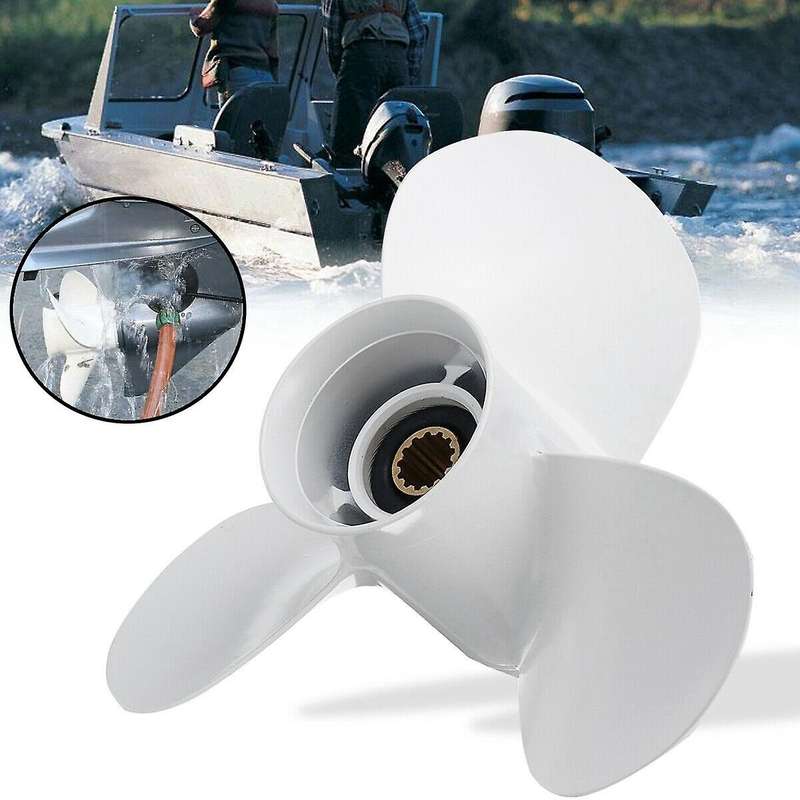 Boat Outboard Propeller for 25-60hp 11 1/4 X 14 Marine Propeller 13 Spline Tooth 663-45958-01-el