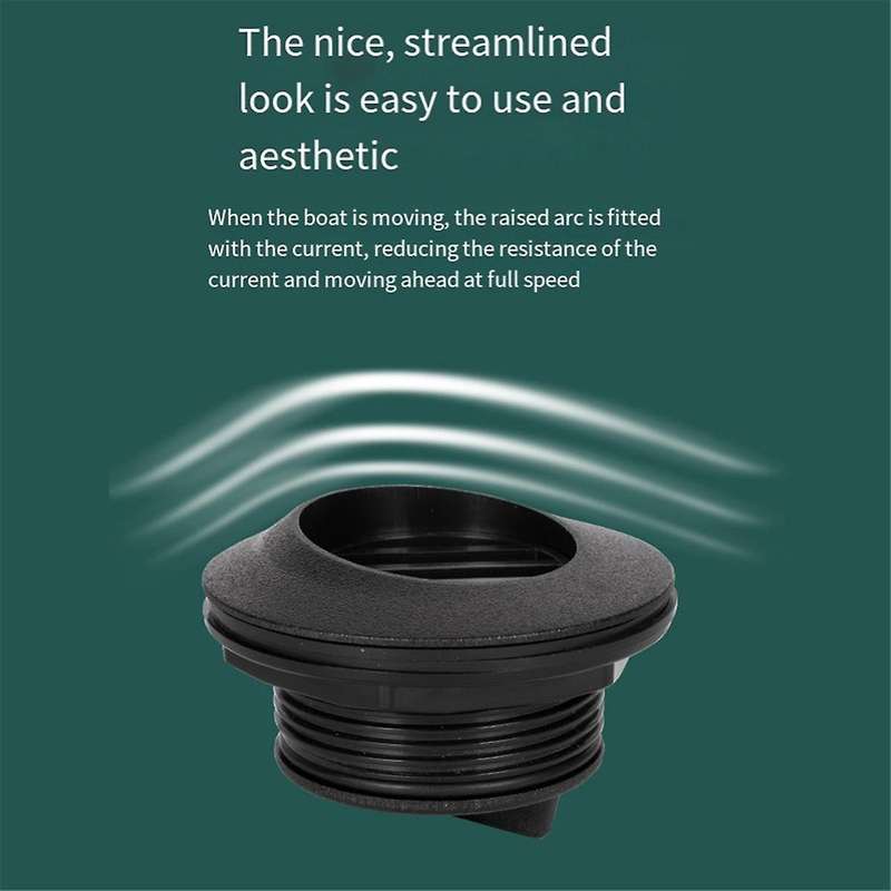 Boat Scupper Valve Outlet Marine Water Drain Plug & Seal Ring for Yacht Speedboat Etc Boat Accessori