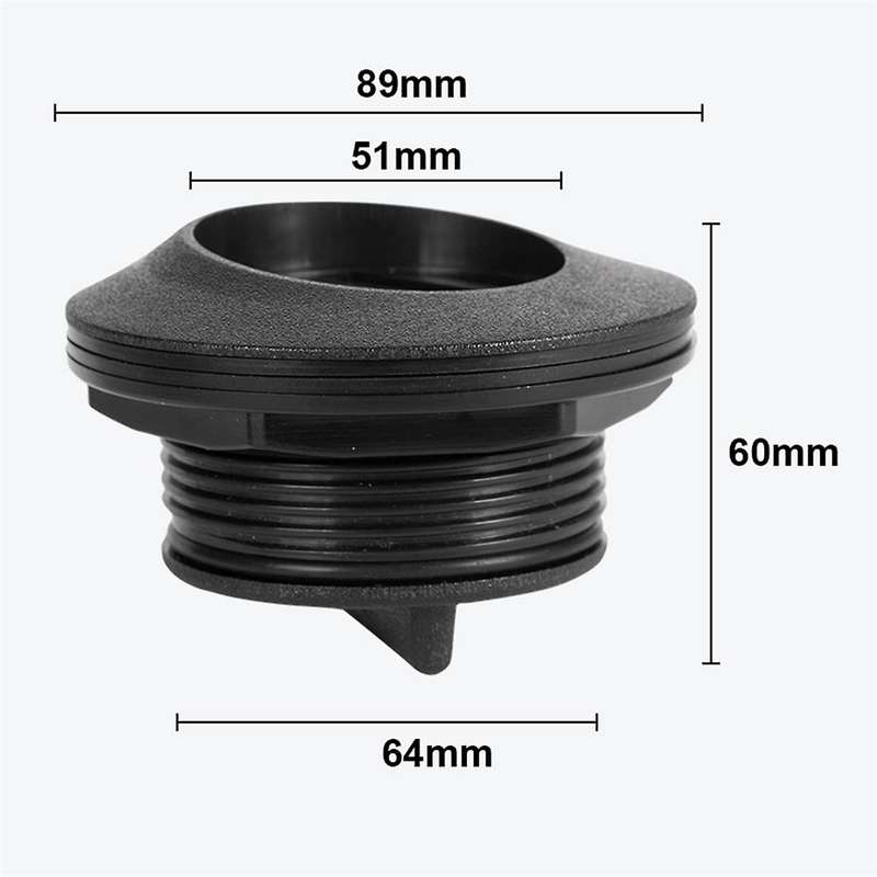 Boat Scupper Valve Outlet Marine Water Drain Plug & Seal Ring for Yacht Speedboat Etc Boat Accessori
