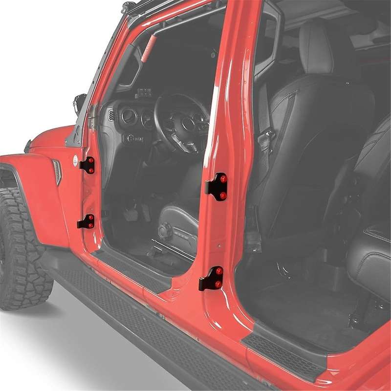 Body Door Hinge Set for Wrangler JL 4-Door JT 2018-2024 Accessories