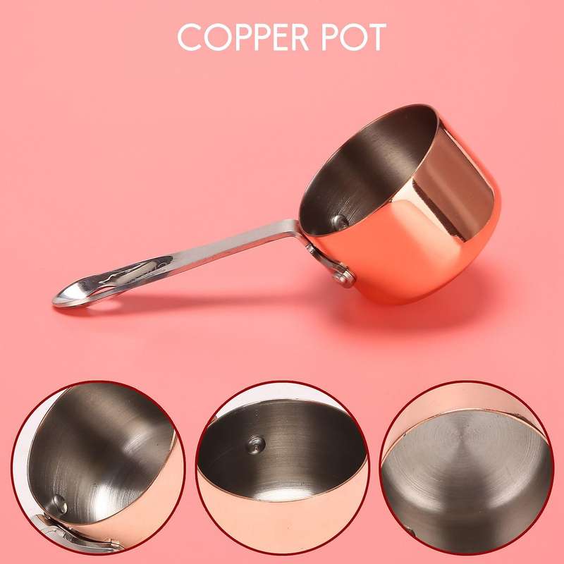 Boats Copper Plated Sauce Cup Milk Cup French Fries Sauce Cup Western Restaurant Copper Pot 3.8cm