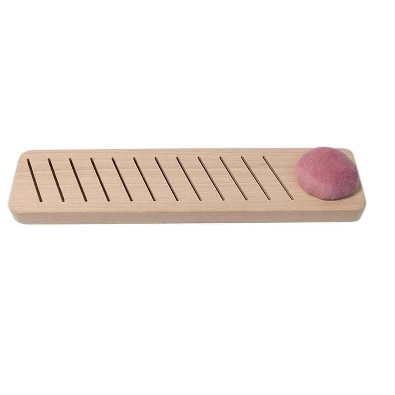 Bobbin Rack for Embroidery Floss Beech Wood Floss Organizer with 12PCS Plastic Embroidery Thread Car