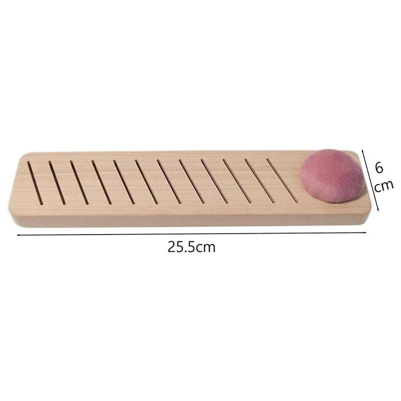 Bobbin Rack for Embroidery Floss Beech Wood Floss Organizer with 12PCS Plastic Embroidery Thread Car