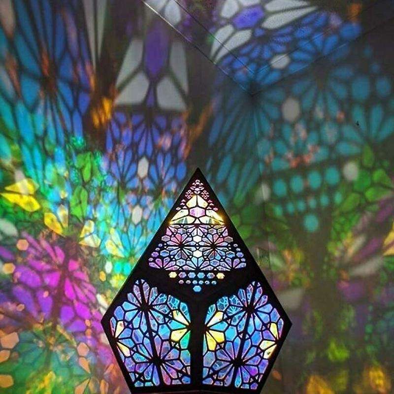 Bohemian Light- Star Wooden Lamp,LED Colorful Diamond Lights for Home Decor,Bohemian Wedding Decor
