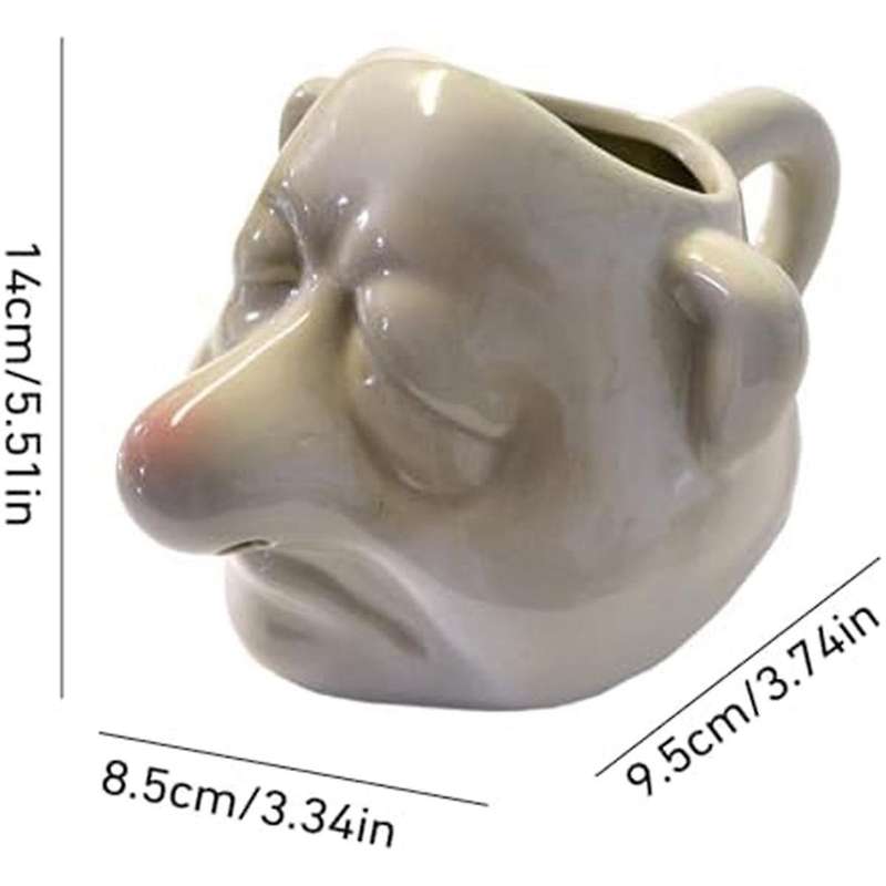 Bogey Man Egg Separator, -nose, Ceramic Egg Yolk Separator, Gadgets for Bakery, Camping, Household