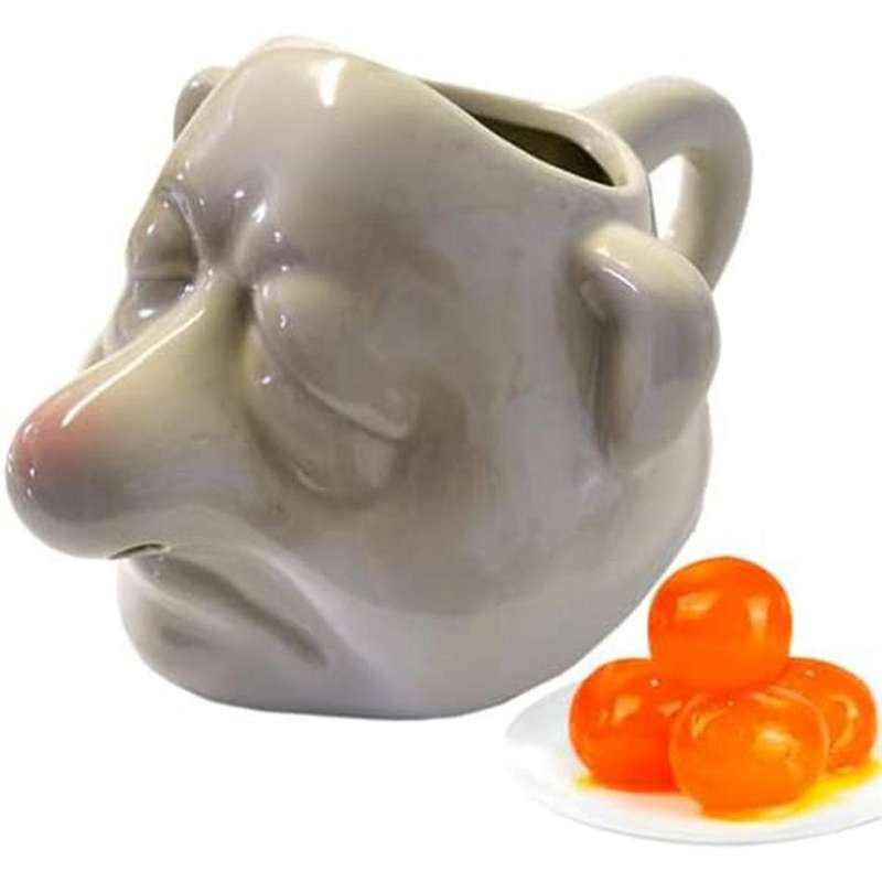 Bogey Man Egg Separator, -nose, Ceramic Egg Yolk Separator, Gadgets for Bakery, Camping, Household