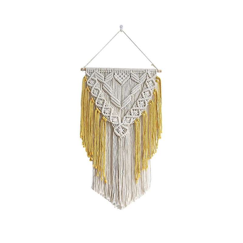 Bohemian Style Hand-woven Shelf Tapestry for Book Potted Plants Shelf Living Room Wall Hanging Stora