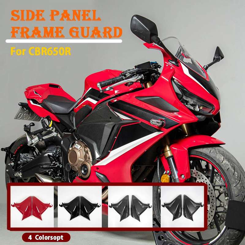 Body Frame Side Cover Motorcycle Tank Side Covers Panels Gas Fairing for CBR650R 2019-2021 Matte Bla