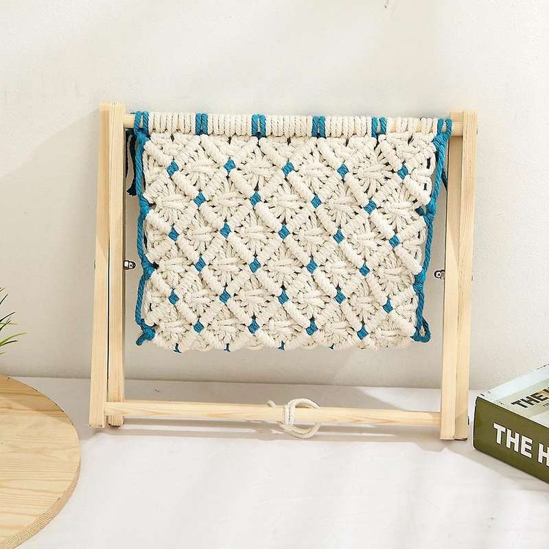 Bohemian Style Magazine Rack Foldable Cotton Rope Woven Storage Basket Room Decoration Bookshelf Flo
