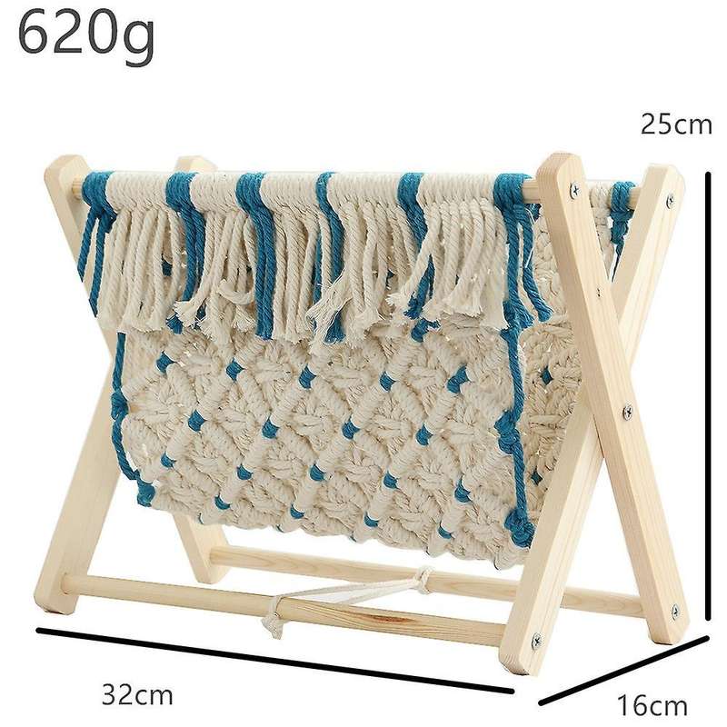 Bohemian Style Magazine Rack Foldable Cotton Rope Woven Storage Basket Room Decoration Bookshelf Flo