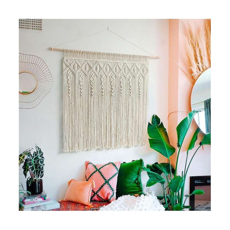 Bohemian Style Hand-woven Tapestry Curtain Background Curtain Home Residence Decoration Wall Wall De