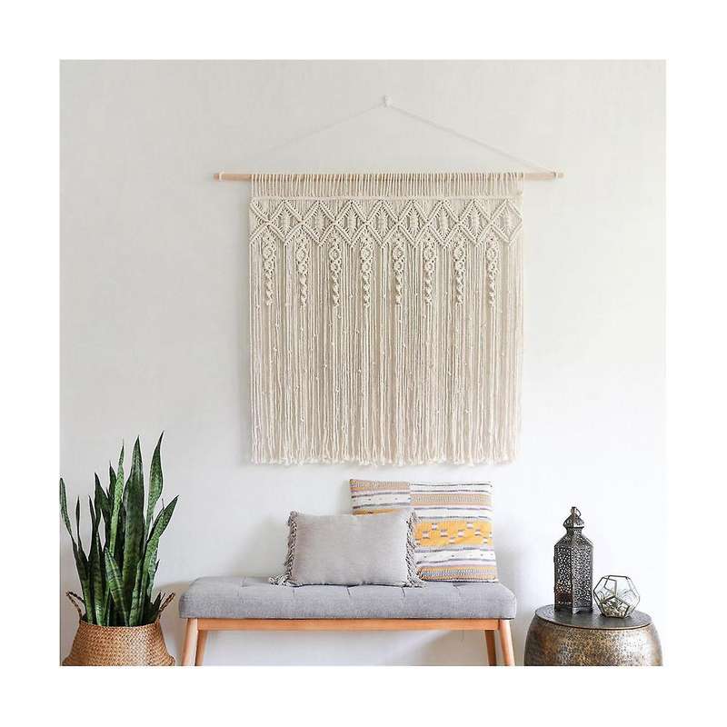Bohemian Style Hand-Woven Tapestry Curtain Background Curtain Home Residence Decoration Wall Wall D