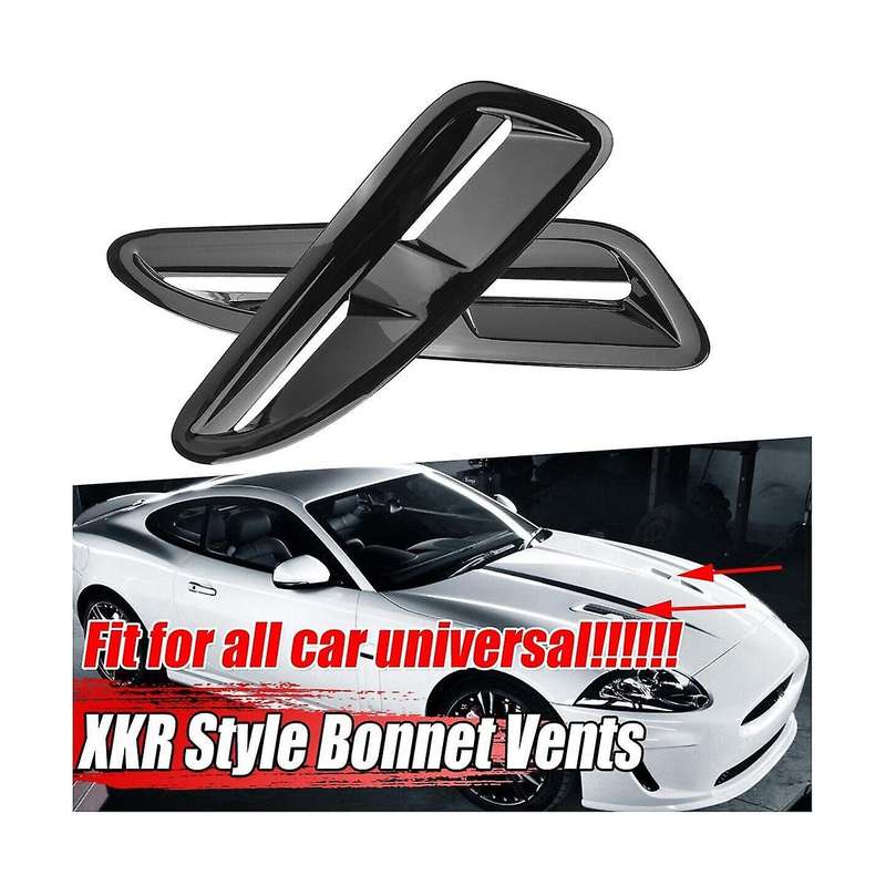 Bonnet Cover Trim Universal for Xkr Xk8 Mx5 Rx8 Focus St Fiesta Accessories, Bright Black