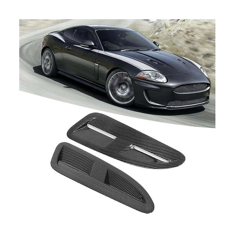 Bonnet Cover Trim Universal for Xkr Xk8 Mx5 Rx8 Focus St Fiesta Accessories, Carbon Fiber