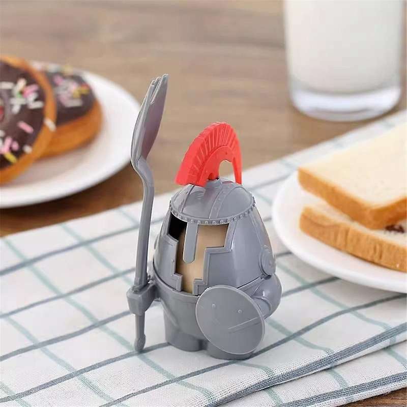 Boiled Egg Cup Holder with A Spoon Included - Knight Design - Kitchen Utensil Decor,Spoon Knight