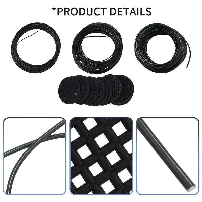 Bonsai Wire Set with Flower Pot Hole Mesh Pad,copper Bonsai Training Wire for Bonsai Tree Kit 20 Pl