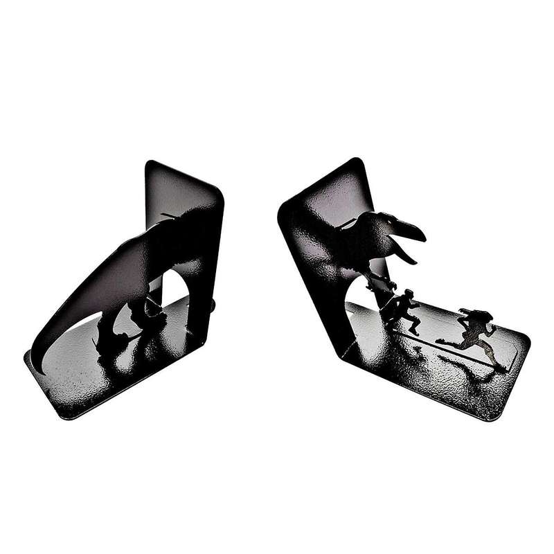 Bookends for Kids Book Ends for Home Decorative I Dinosaur Decor Metal Bookends 1-pair I Unique Boo